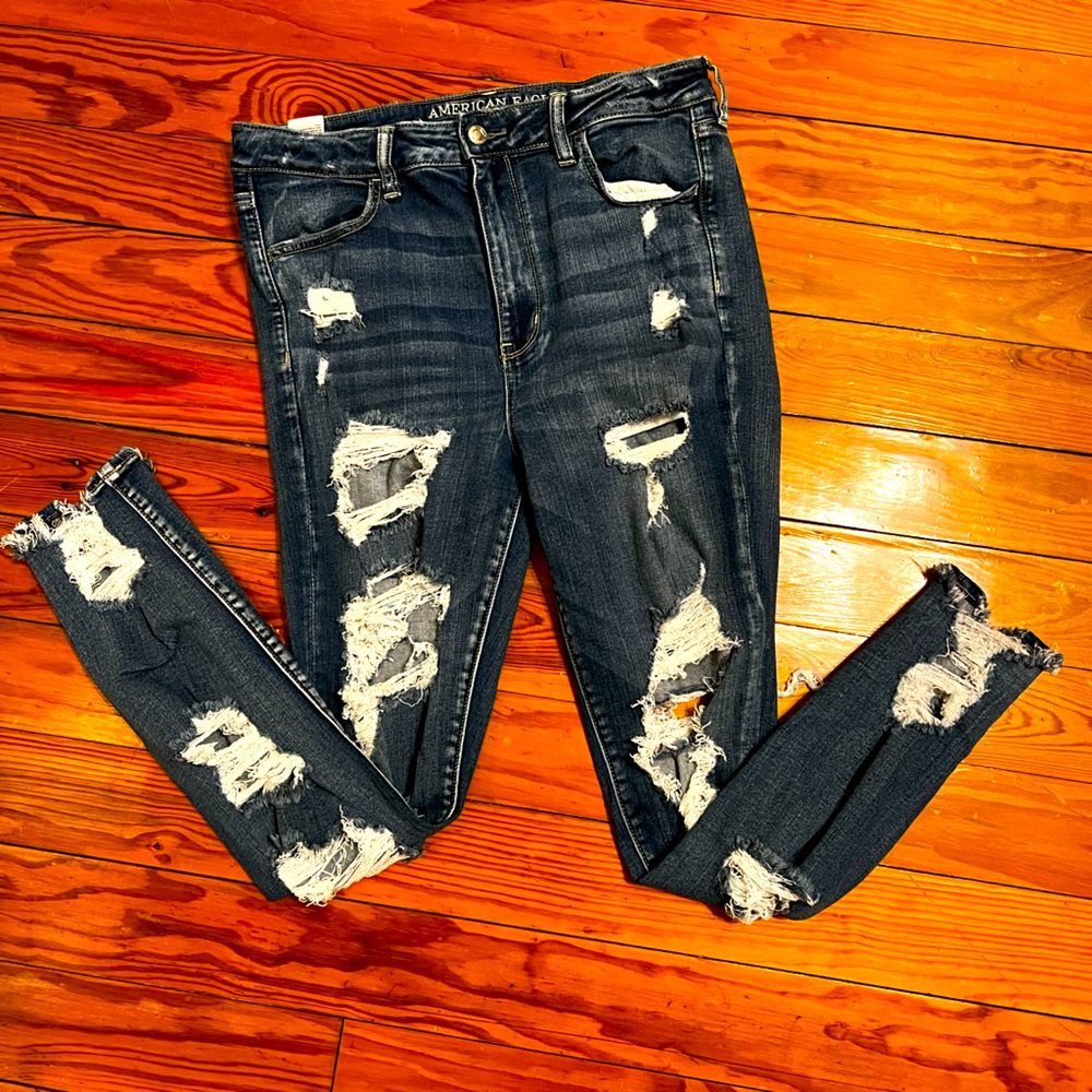 AE Super High Rise Jeggings